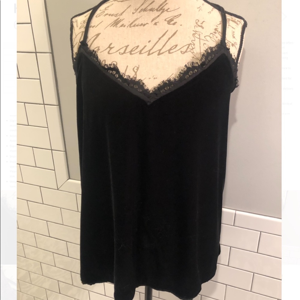 Abercrombie crushed velvet camisole